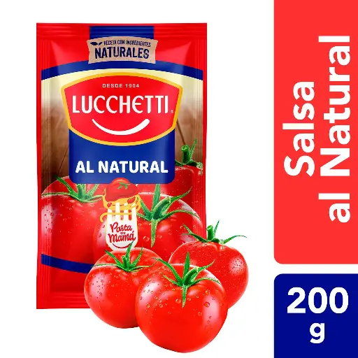ID 4199639 - SALSA DE TOMATE LUCCHETTI NATURAL DOYPACK 200 G UNIDAD