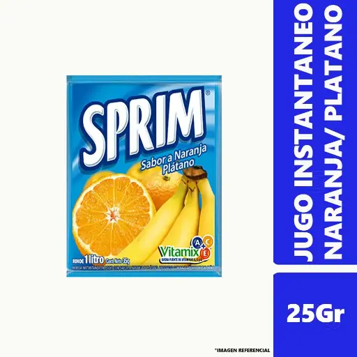 ID 4199877 - JUGO EN POLVO SPRIM NARANJA PLATANO SOBRE 25 G