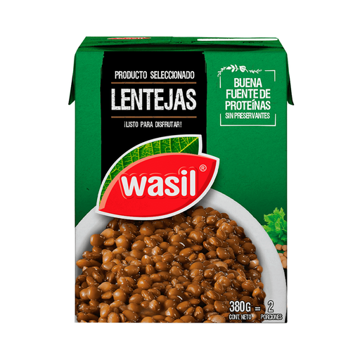 ID 4216011 - LEGUMBRE INSTANTANEA WASIL LENTEJAS CAJA 380 G UNIDAD