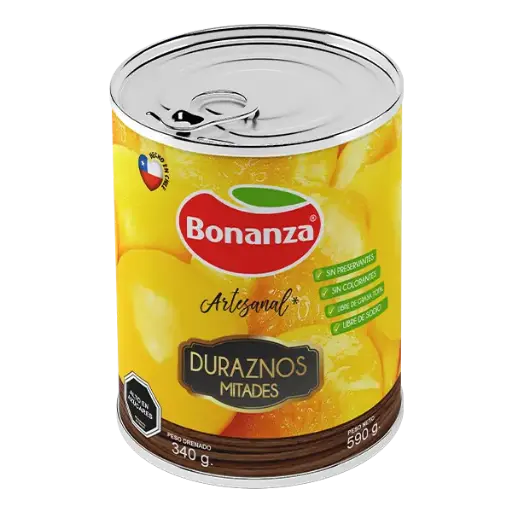 ID 4319866 - FRUTA CONSERVA DURAZNO BONANZA TARRO 590 G UNIDAD