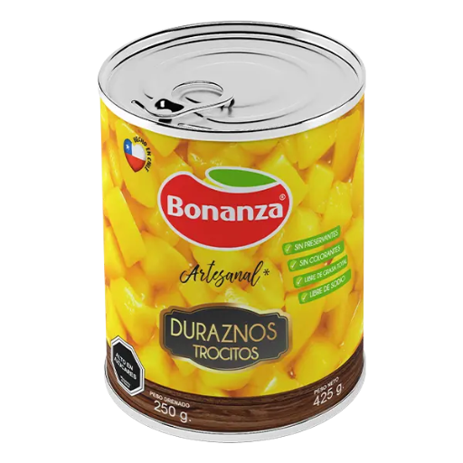 ID 4202852 - FRUTA CONSERVA BONANZA DURAZNO TROCITOS TARRO 425 G