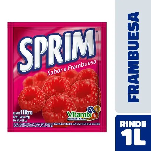 ID 4199726 - JUGO EN POLVO SPRIM FRAMBUESA SOBRE 25 G UNIDAD