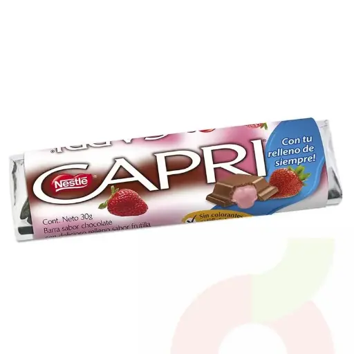 ID 4199845 - CHOCOLATE CAPRI FRUTILLA BARRA 30 G UNIDAD