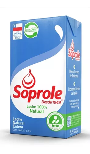 ID 4320004 - LECHE LIQUIDA ENTERA SOPROLE CAJA 1 L UNIDAD
