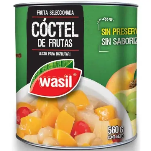 ID 4215383 - FRUTA CONSERVA WASIL COCKTAIL DE FRUTAS TARRO 560 G  UNIDAD