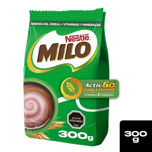 ID 4215417 - SABORIZANTE MILO CHOCOLATE BOLSA 300 G UNIDAD