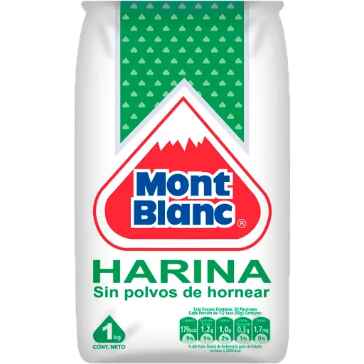 ID 4217423 - HARINA SIN POLVOS MONT BLANC BOLSA 1 K UNIDAD