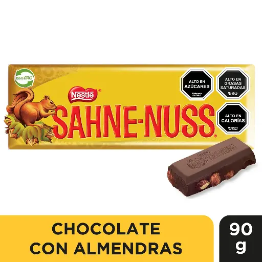 ID 4217440 - CHOCOLATE SAHNE NUSS ALMENDRA BARRA 90 G UNIDAD