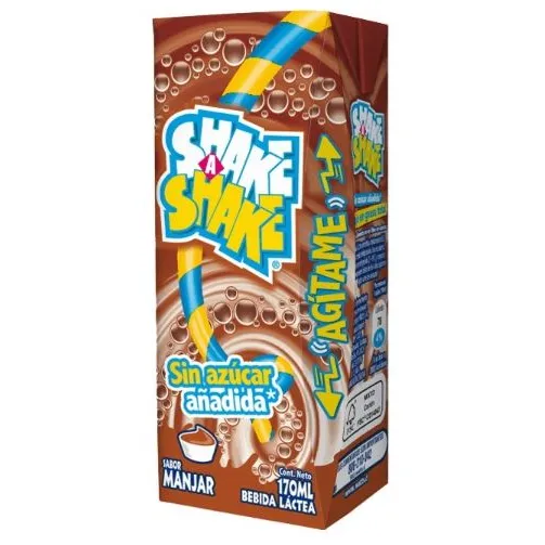 ID 4217491 - LECHE SABORIZADA BEBIDA LÁCTEA SHAKE A SHAKE MANJAR CAJA 170 ML
