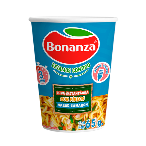 ID 4233624 - PASTA INSTANTANEA BONANZA SABOR CAMARON POTE 64 G UNIDAD