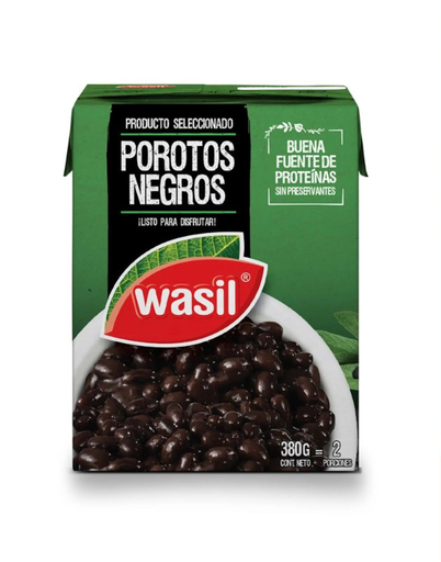 ID 4223254 - LEGUMBRE INSTANTANEA WASIL POROTOS NEGROS CAJA 380 G UNIDAD