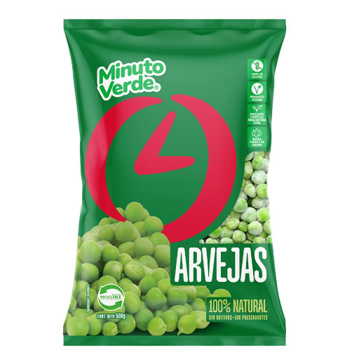  ID 4282888 - ARVEJA CONGELADA MINUTO VERDE BOLSA 500 G UNIDAD